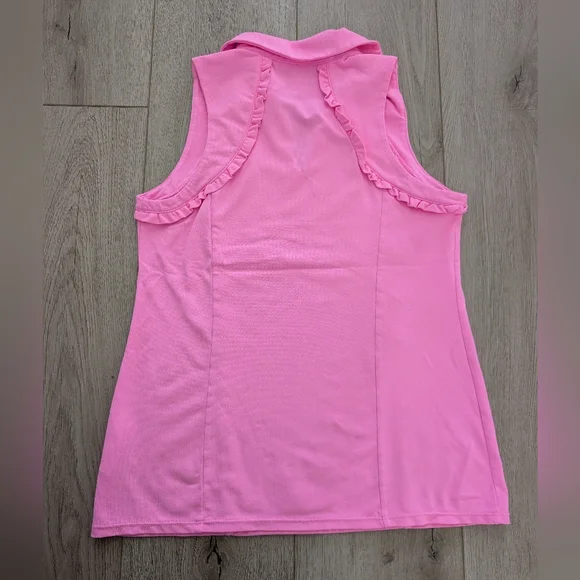 Lilly Pulitzer UPF 50+ Luxletic Martina Polo in Pink - Picture 6 of 7